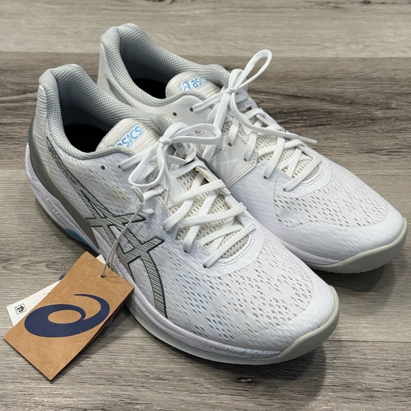 Asics Shoes - ASICS Sky Elite FlyteFoam Volleyball Shoes Women’s Size 12 White/Silver NWT